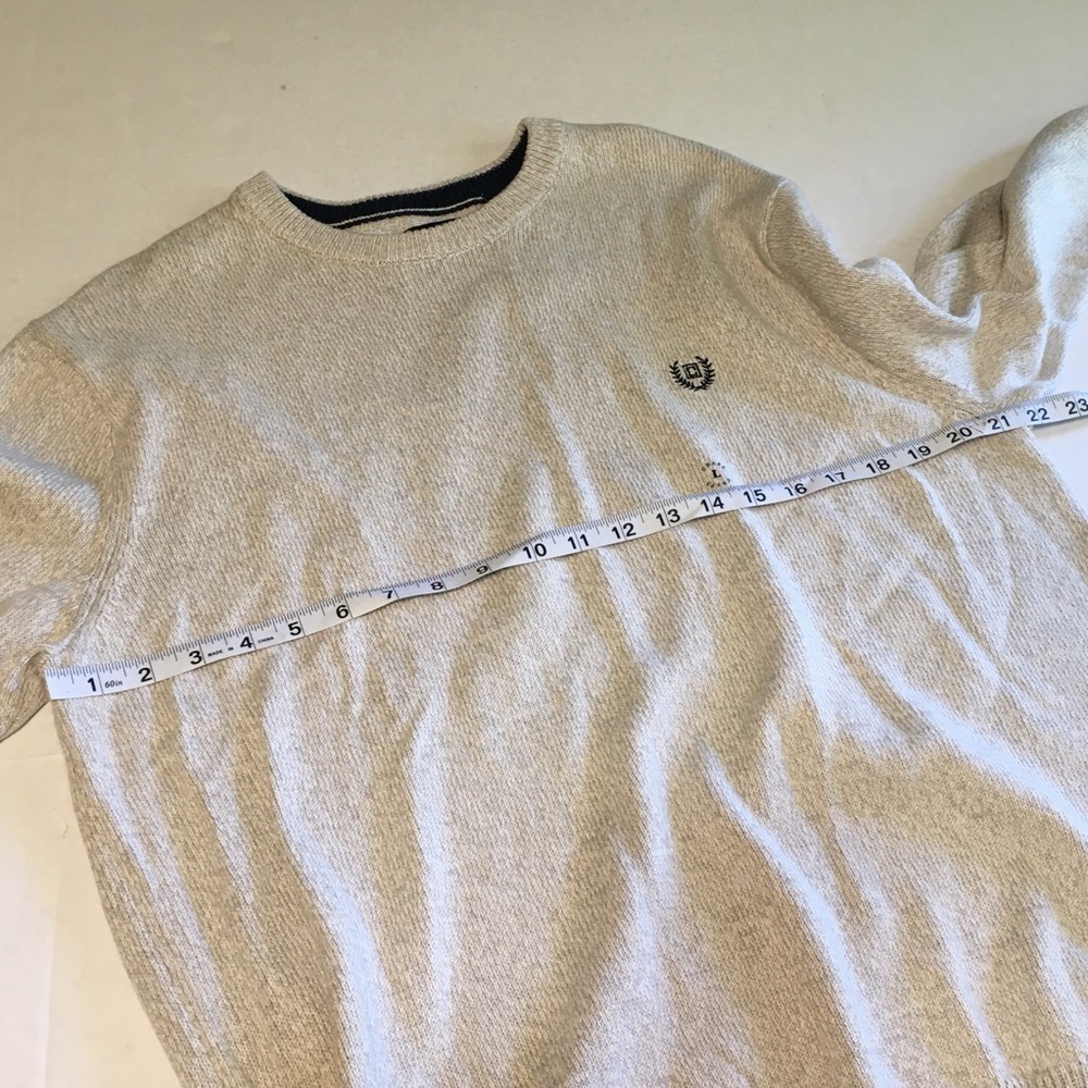 CHAPS Classic Crew Oatmeal Sweater NWT - Picture 4 of 7